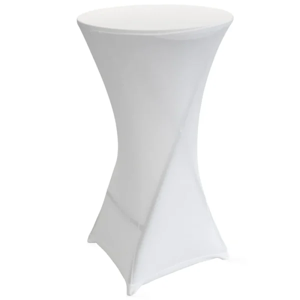 Housse blanche pour mange-debout - 9P Location