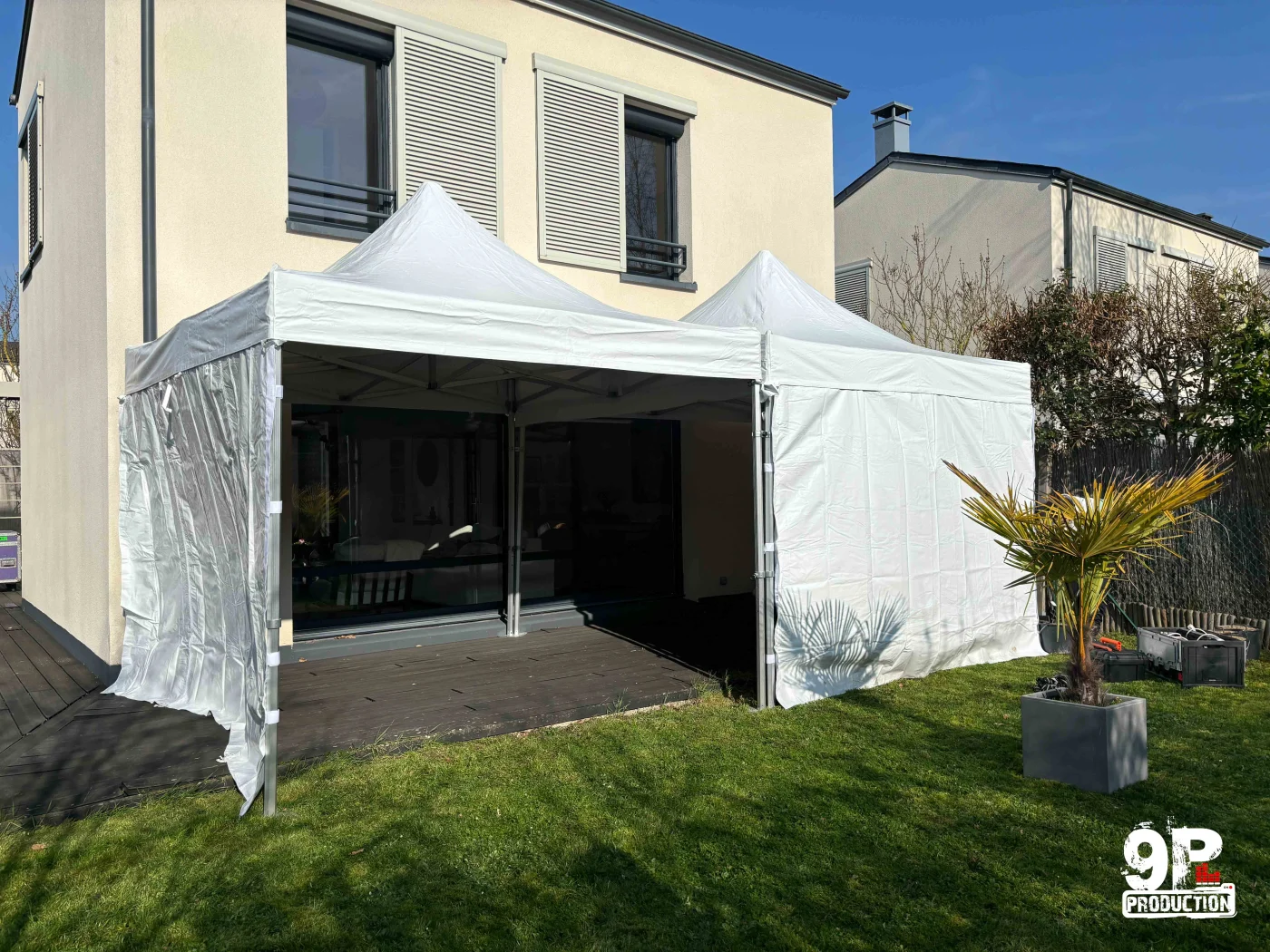 Tente pliable 3x3m - 9P Location
