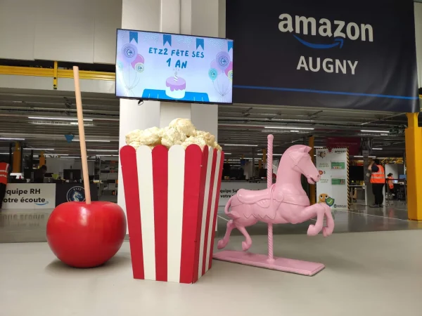 Décor pop-corn géant