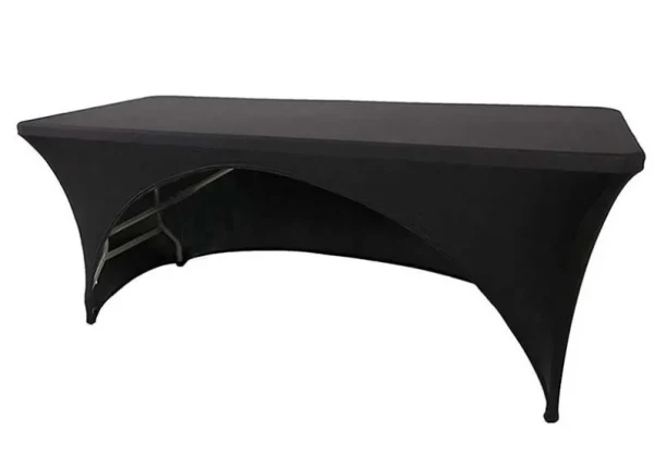LOC. HOUSSE TABLE 180 NOIRE - 9P Location